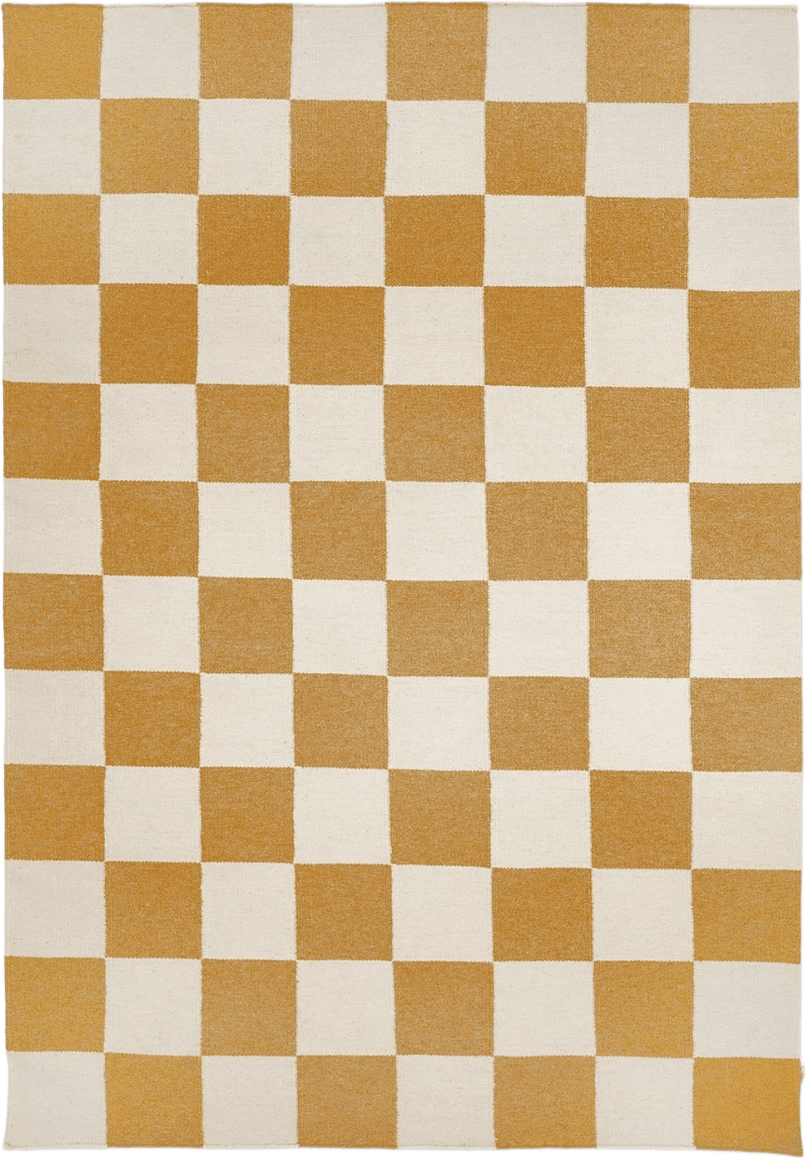 Matta Squares 170x230, från Classic Collection, i färgen vit/gul.