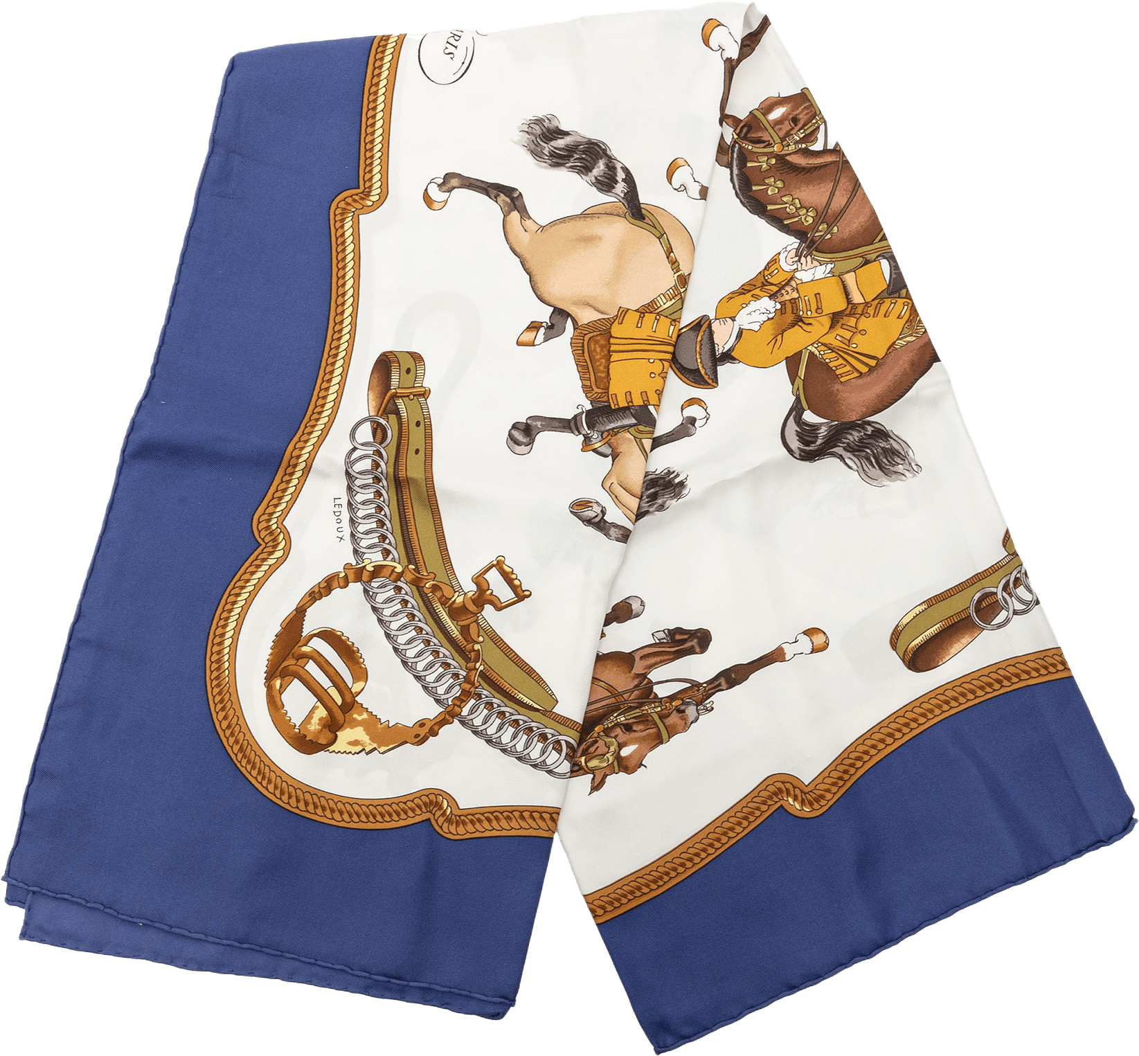 Hermès Reprise Silk Scarf, från Luxclusif, i färgen white.