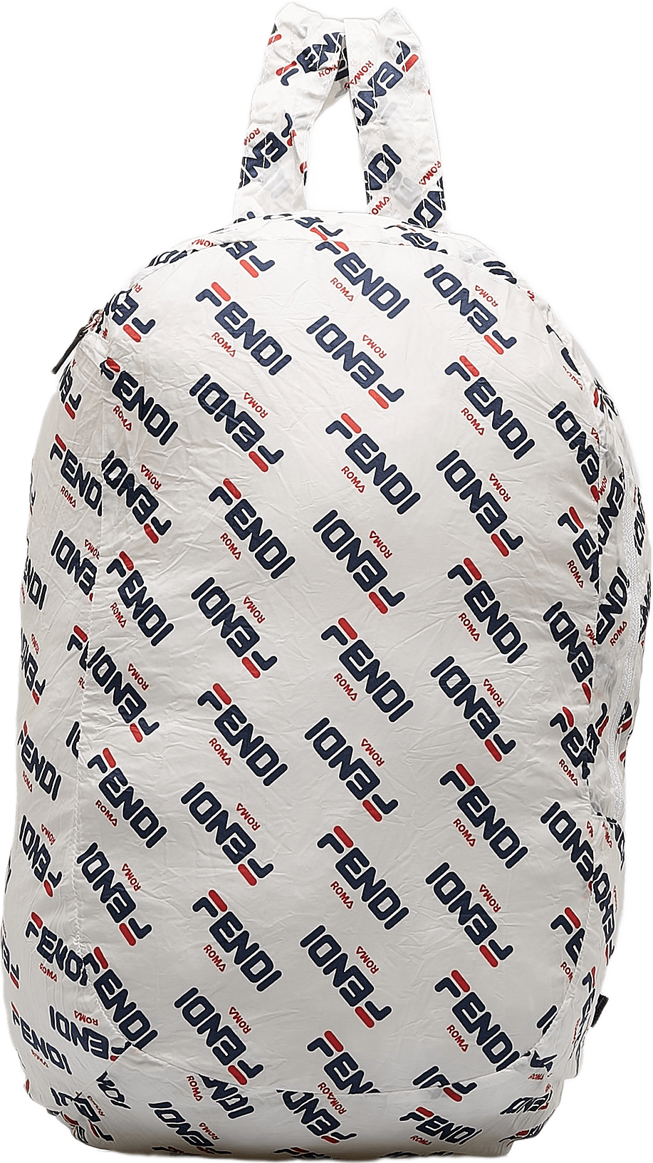 Fendi X Fila Mania Packable Backpack, från Luxclusif, i färgen white.
