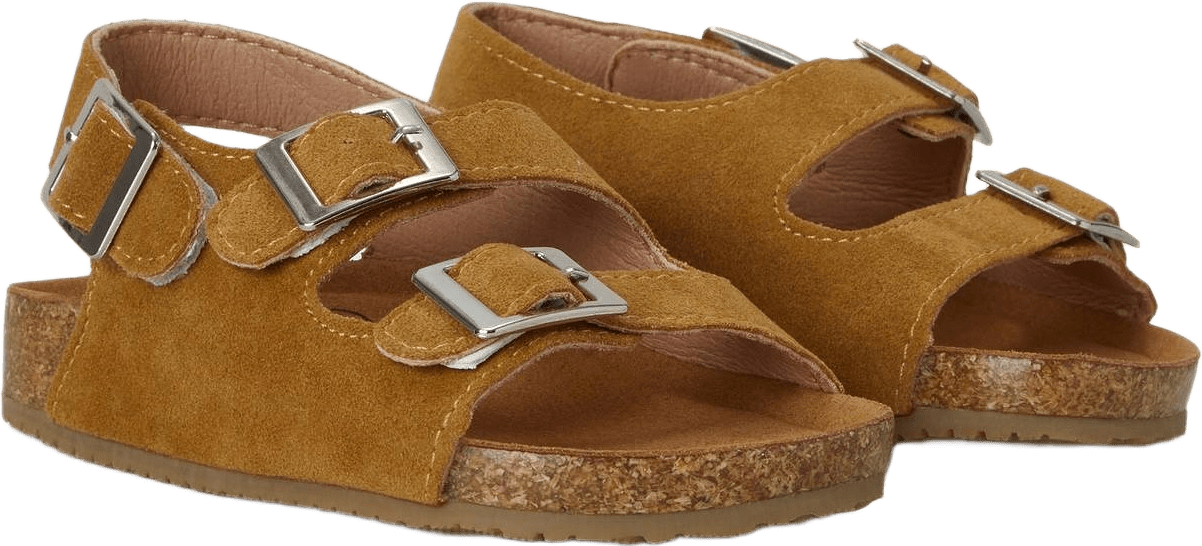 Vacay Sandal, från BabyMocs, i färgen mustard.