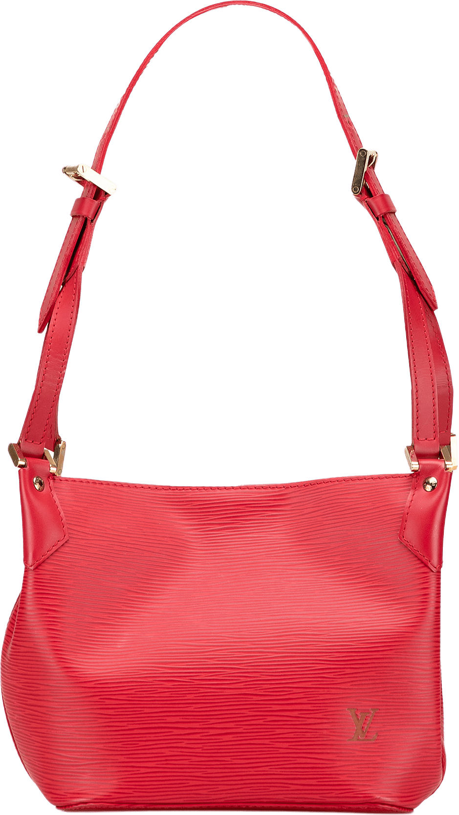 Louis Vuitton Epi Mandara Pm, från Luxclusif, i färgen red.