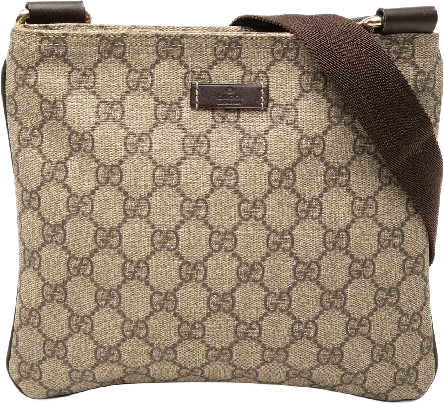 Gucci Gg Supreme Crossbody, från Luxclusif, i färgen beige.