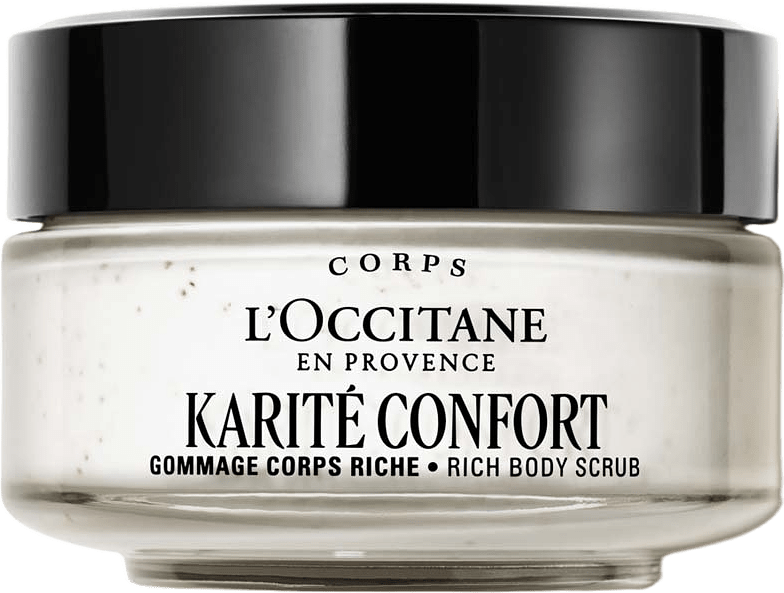Shea Butter (Karité) Rich Body Scrub, från L’Occitane en Provence.