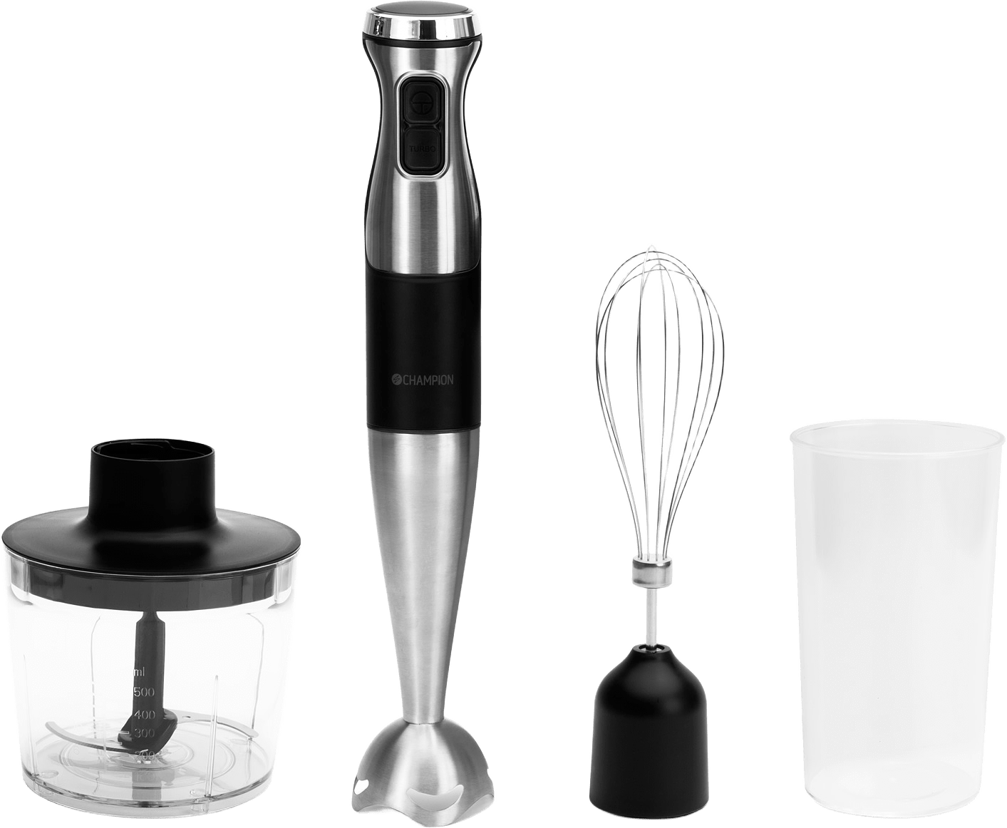 Stavmixer Multikit 1000w Stm600, från Champion Nordic, i färgen rostfri/svart.