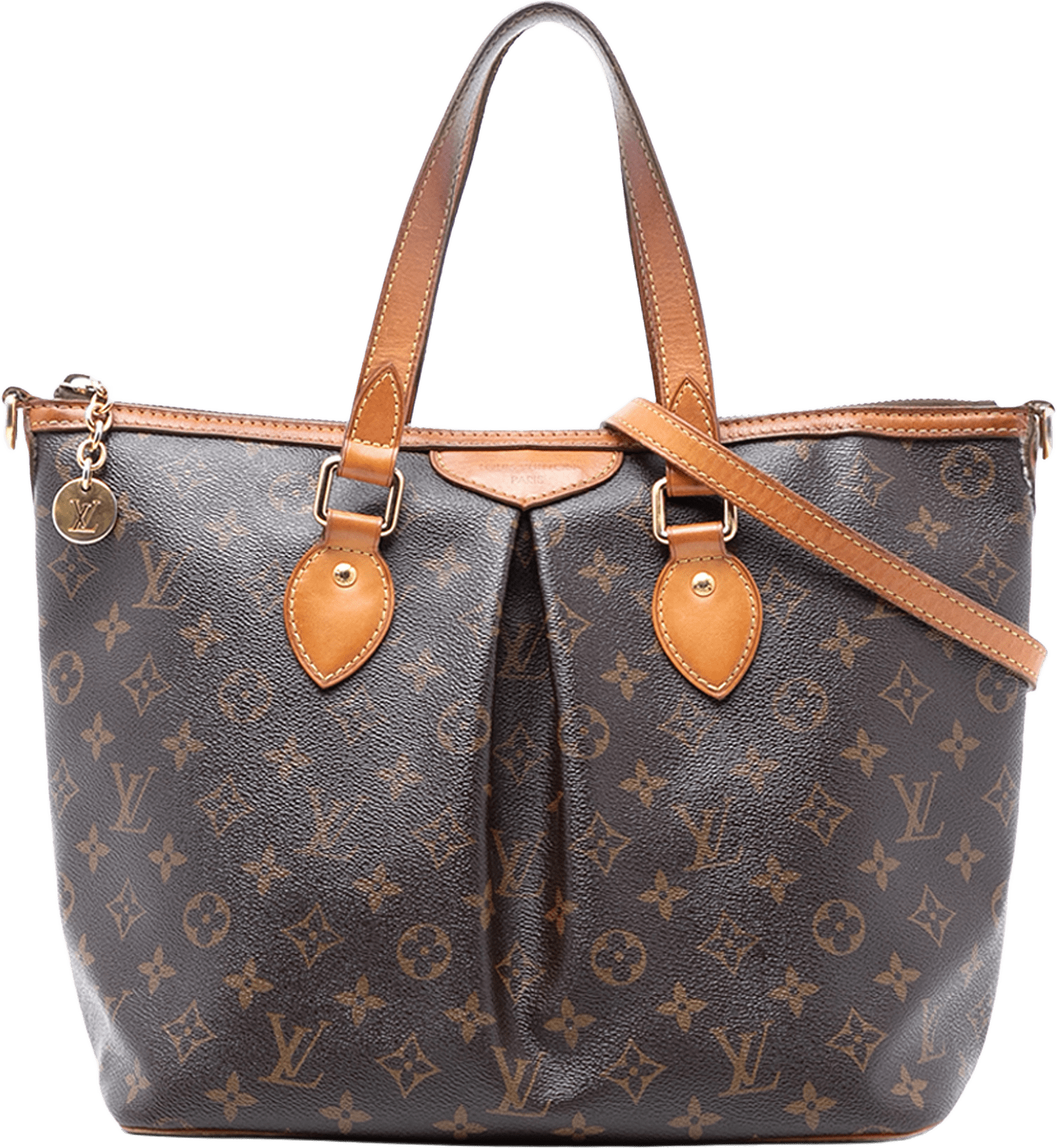 Louis Vuitton Monogram Palermo Pm, från Luxclusif, i färgen brown.