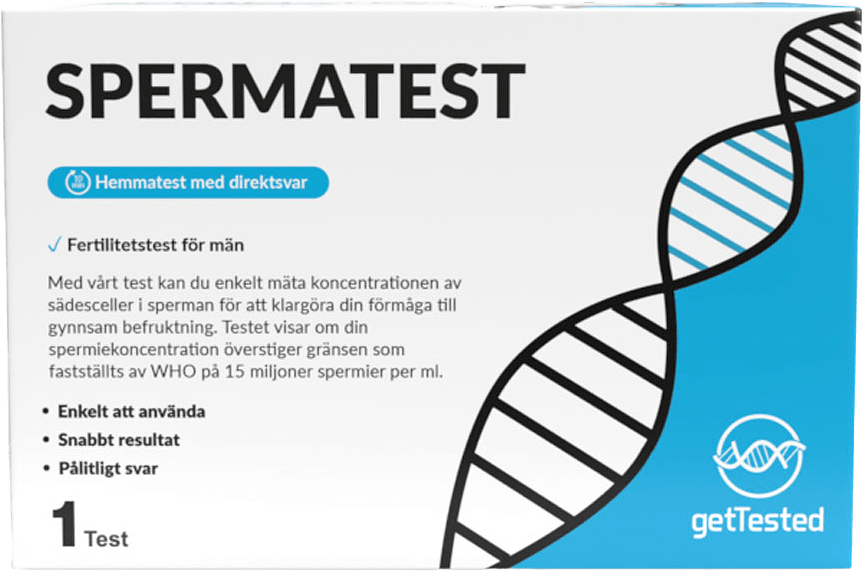 Spermatest, från getTested.