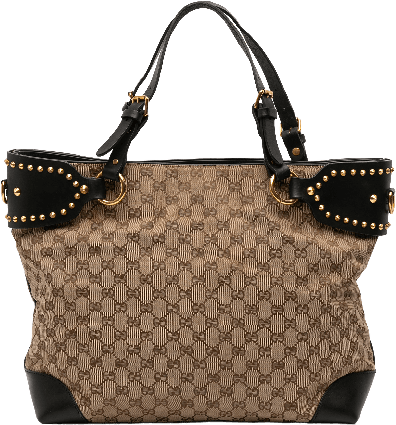 Gucci Gg Canvas Patti Stud Tote, från Luxclusif, i färgen beige.