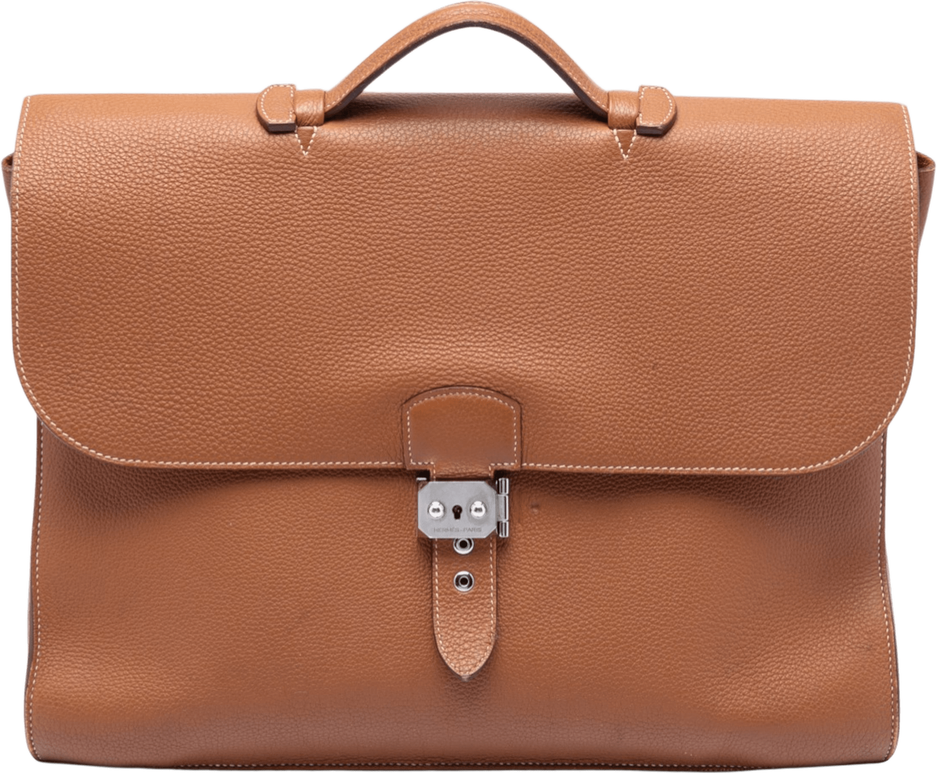 Hermès Togo Sac A Depeches 41, från Luxclusif, i färgen brown.