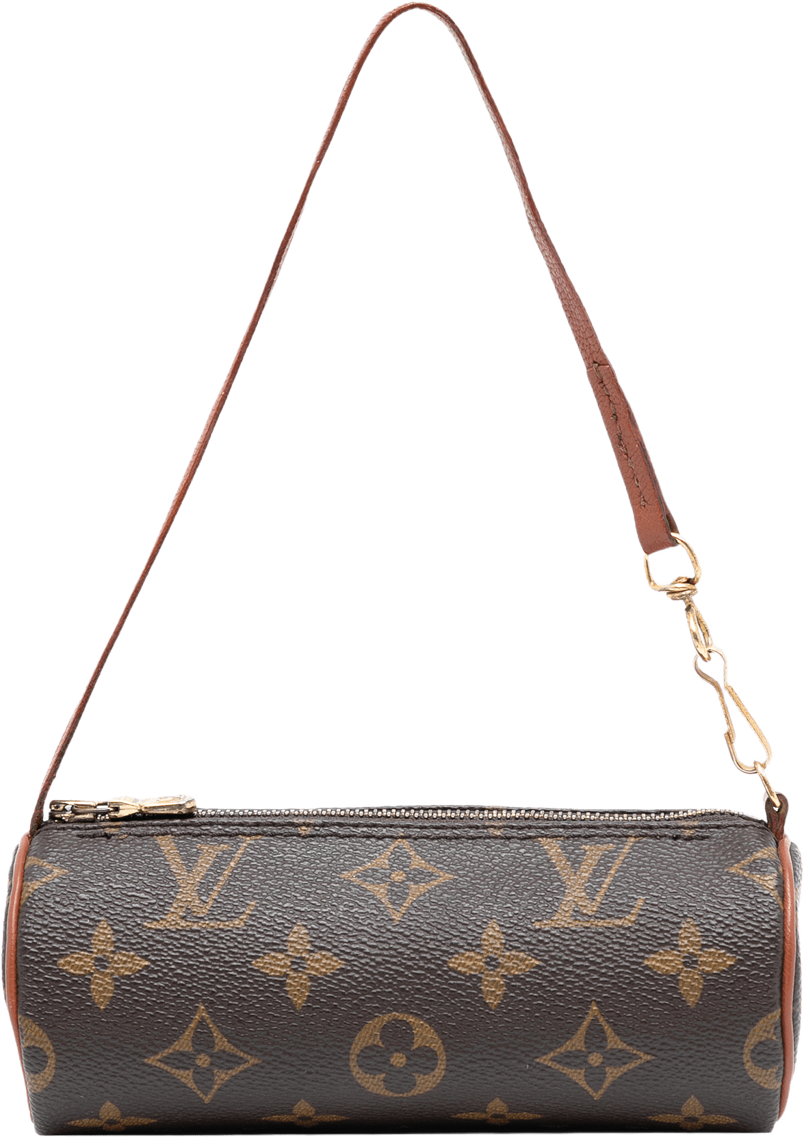Louis Vuitton Monogram Papillon Pochette, från Luxclusif, i färgen brown.