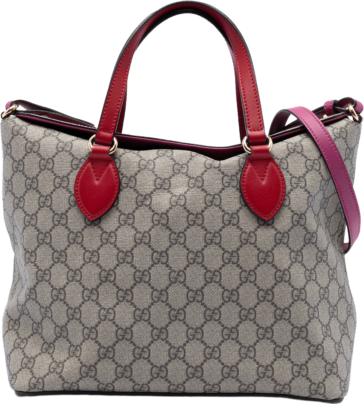 Gucci Gg Supreme Linea A Foldover Tote, från Luxclusif, i färgen beige.