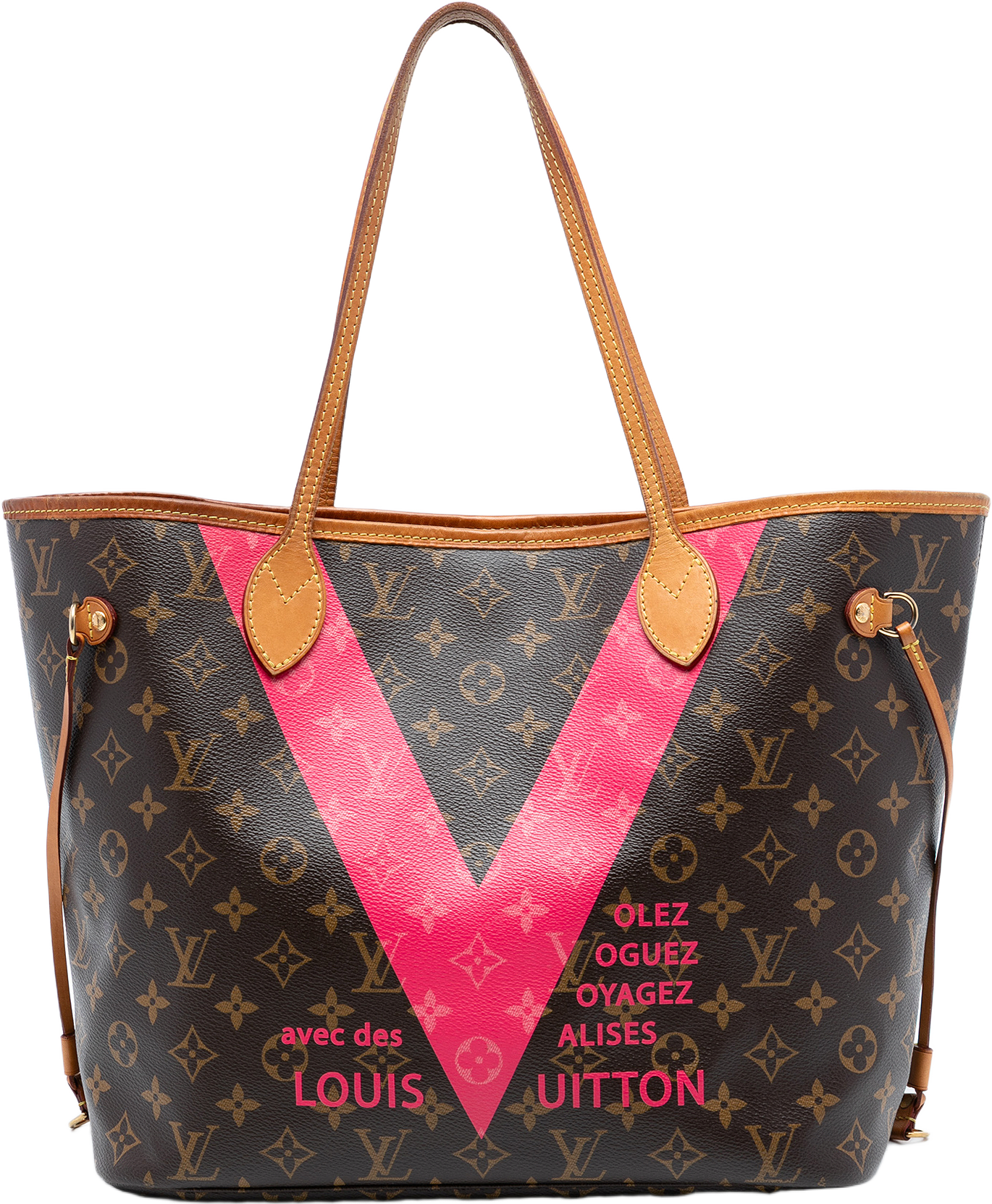 Louis Vuitton Monogram V Neverfull Mm, från Luxclusif, i färgen brown.