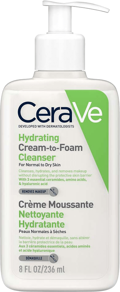 Hydrating Cream-To-Foam Cleanser, från CeraVe.