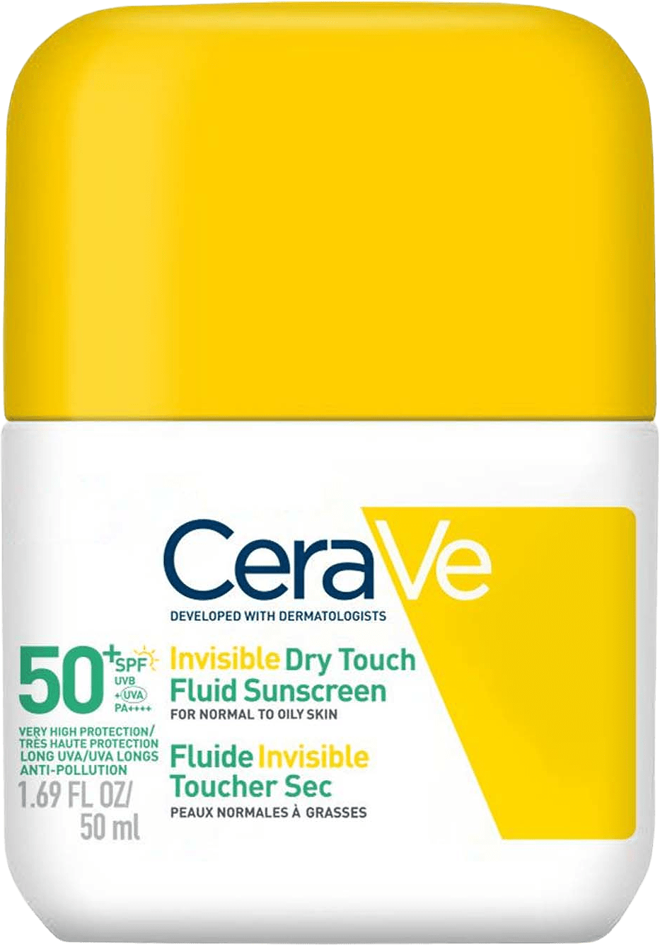 Invisible Dry Touch Fluid Sunscreen SPF50+, från CeraVe.
