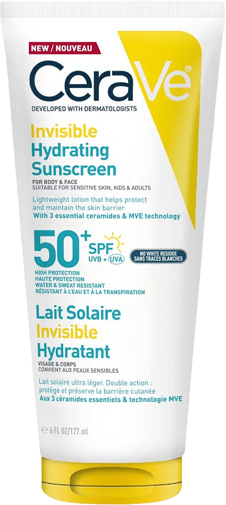 Invisible Hydrating Sunscreen SPF50+, från CeraVe.