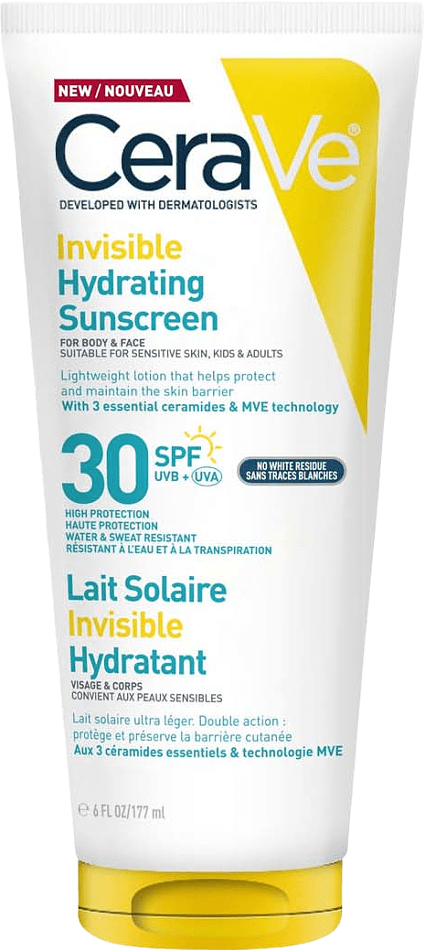 Invisible Hydrating Sunscreen SPF30, från CeraVe.