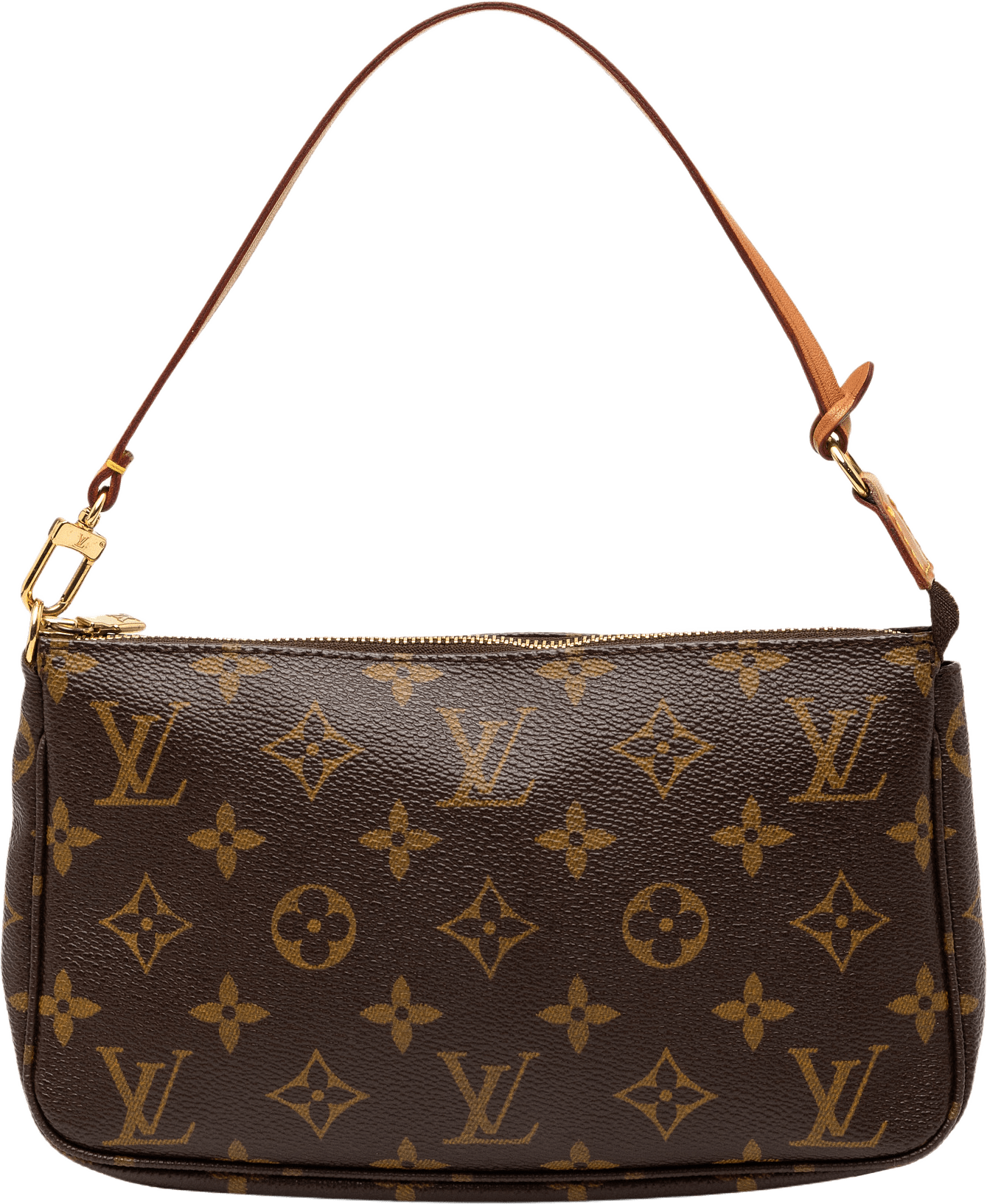 Louis Vuitton Monogram Pochette Accessoires, från Luxclusif, i färgen brown.