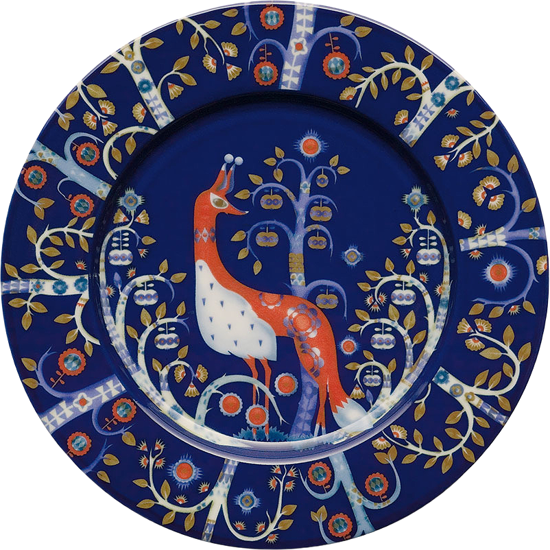 Tallrik Taika, Ø22 cm, från Iittala, i färgen Blue.