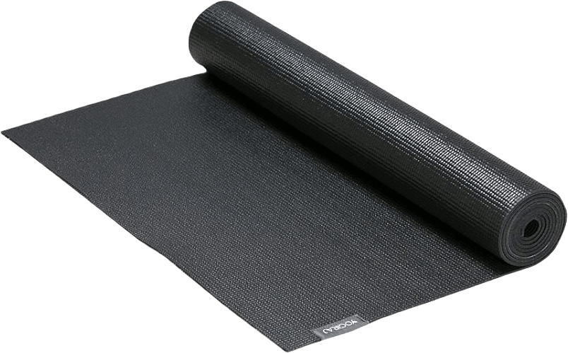 Yogamatta All-round Yoga Mat, 4 Mm, från Yogiraj, i färgen midnight black.