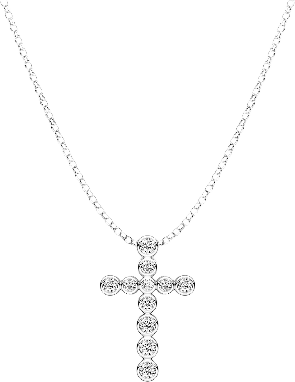Sardinien Croce Necklace, från Sif Jakobs Jewellery, i färgen silver.