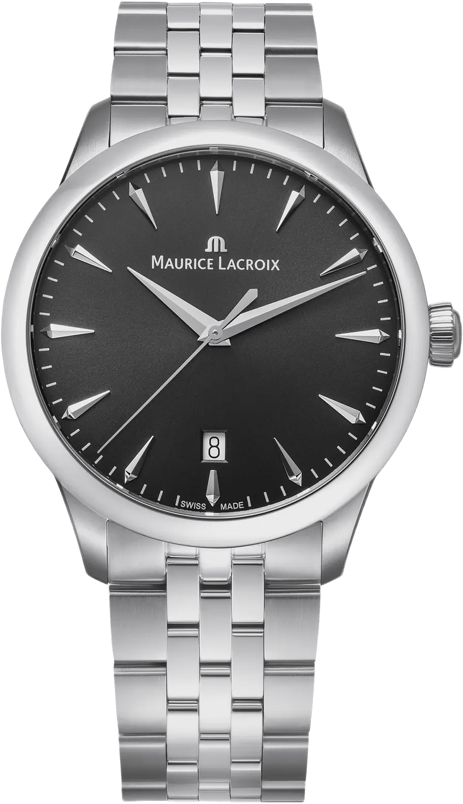 Maurice Lacroix 1975 Unisex Svart/stål, Metallband - 751007-ss002-330-1, från MAURICE LACROIX, i färgen 1.