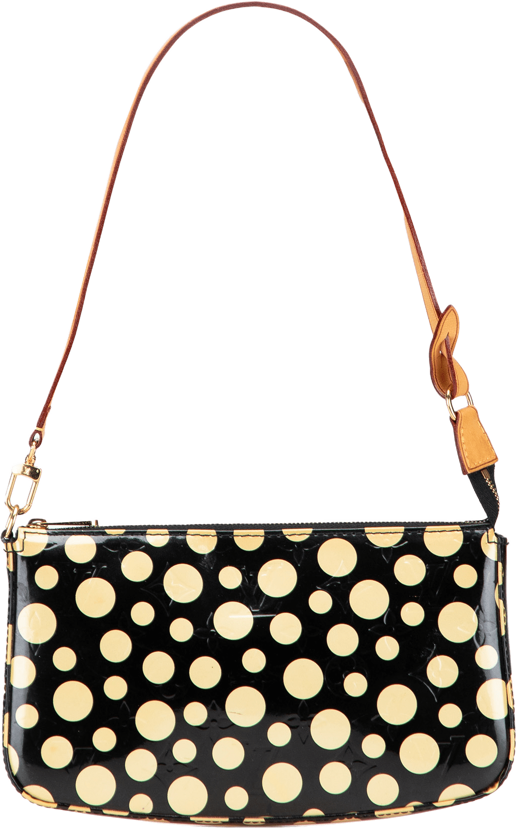Louis Vuitton Yayoi Kusama Monogram Vernis Dots Infinity Pochette Accessoires, från Luxclusif, i färgen black.