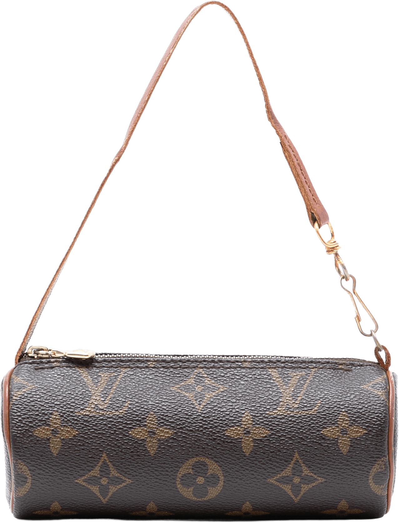 Louis Vuitton Monogram Papillon Pochette, från Luxclusif, i färgen brown.