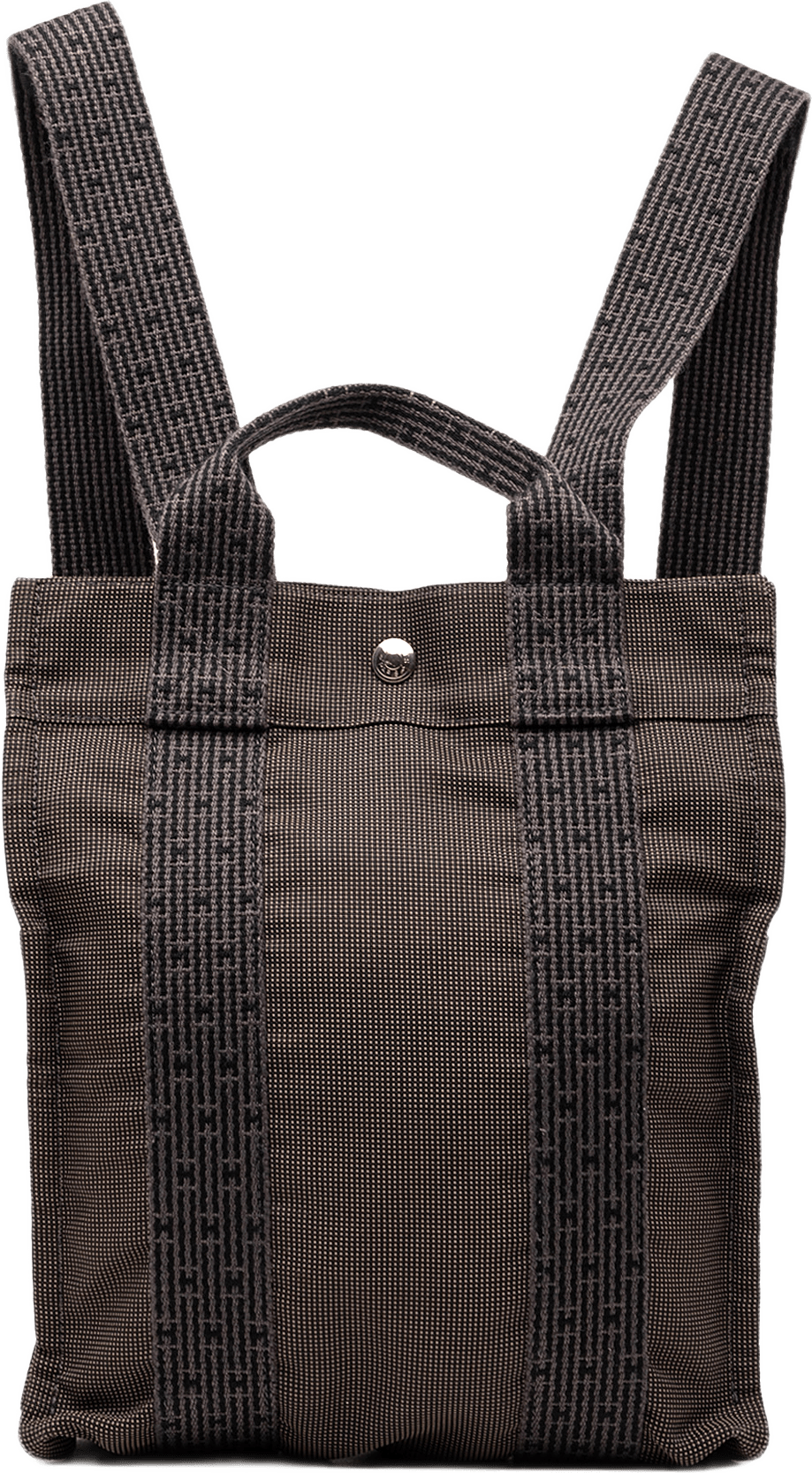 Hermès Canvas Herline Backpack Pm, från Luxclusif, i färgen gray.