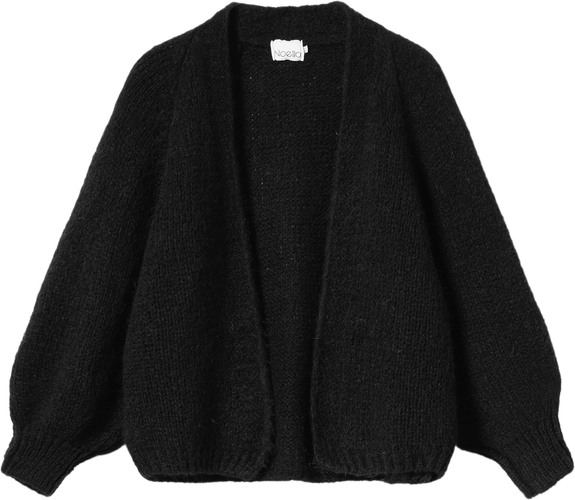 Fora Knit Cardigan - Black, från Noella, i färgen black.