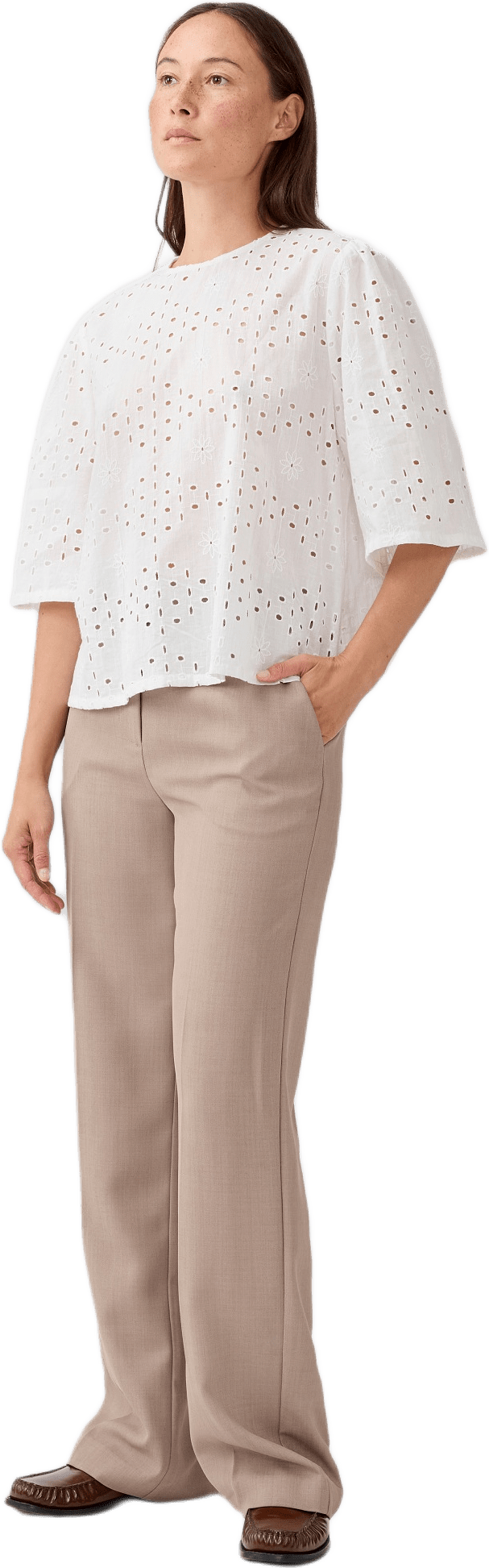 Misomd Top, från Modström, i färgen soft white.