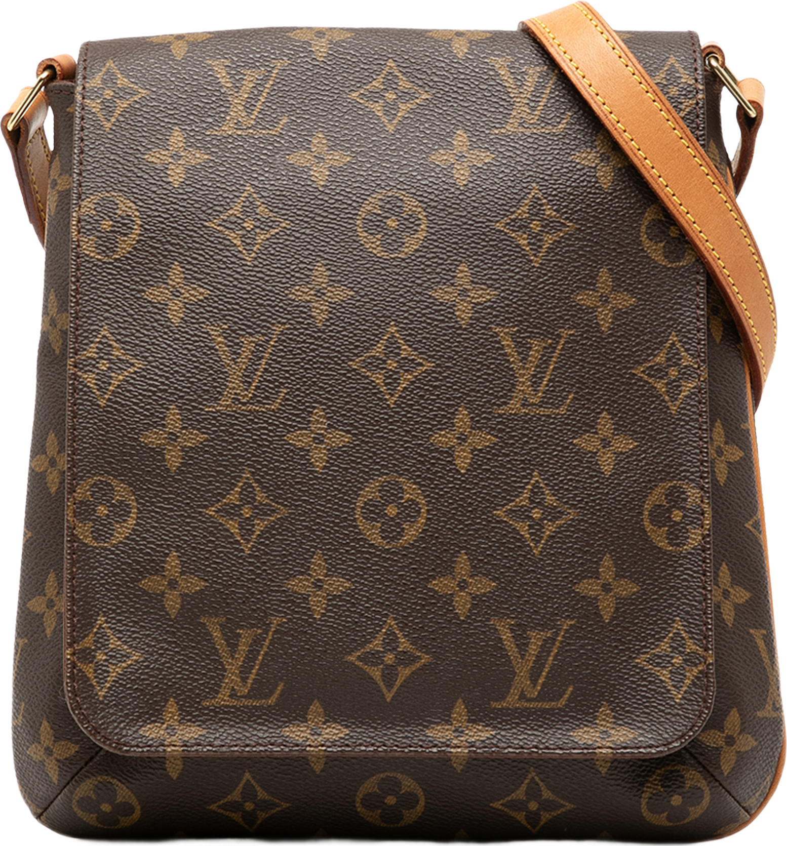 Louis Vuitton Monogram Musette Salsa Pm Short Strap, från Luxclusif, i färgen brun.