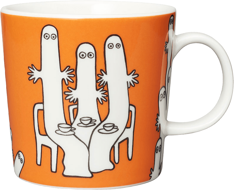 Muminmugg 30 cl, från Arabia, i färgen Hattifnattarna.