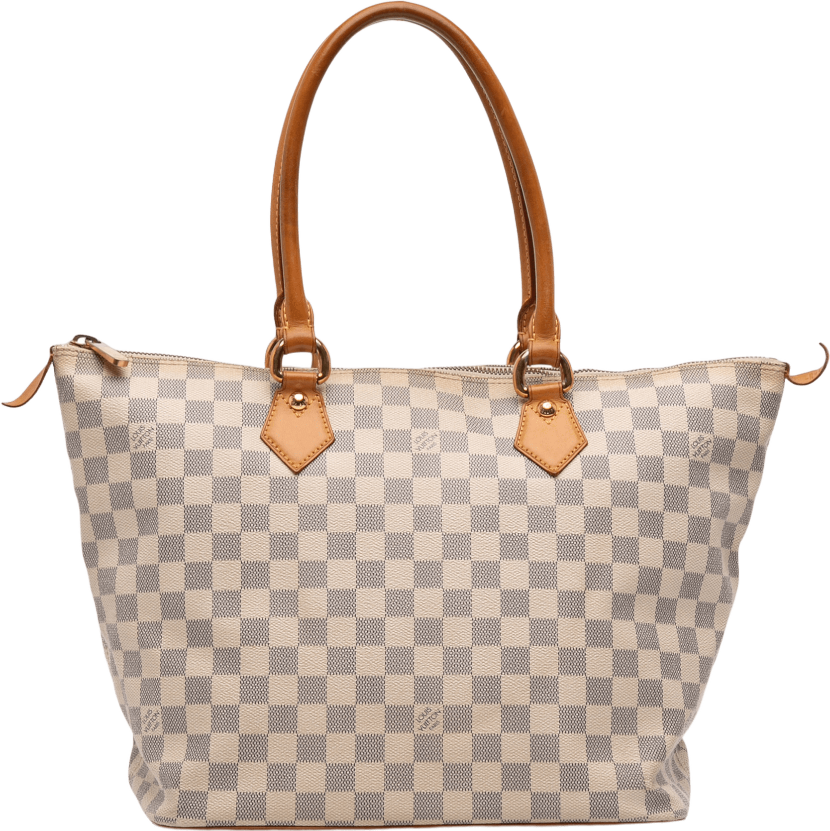 Louis Vuitton Damier Azur Saleya Mm, från Luxclusif, i färgen white.
