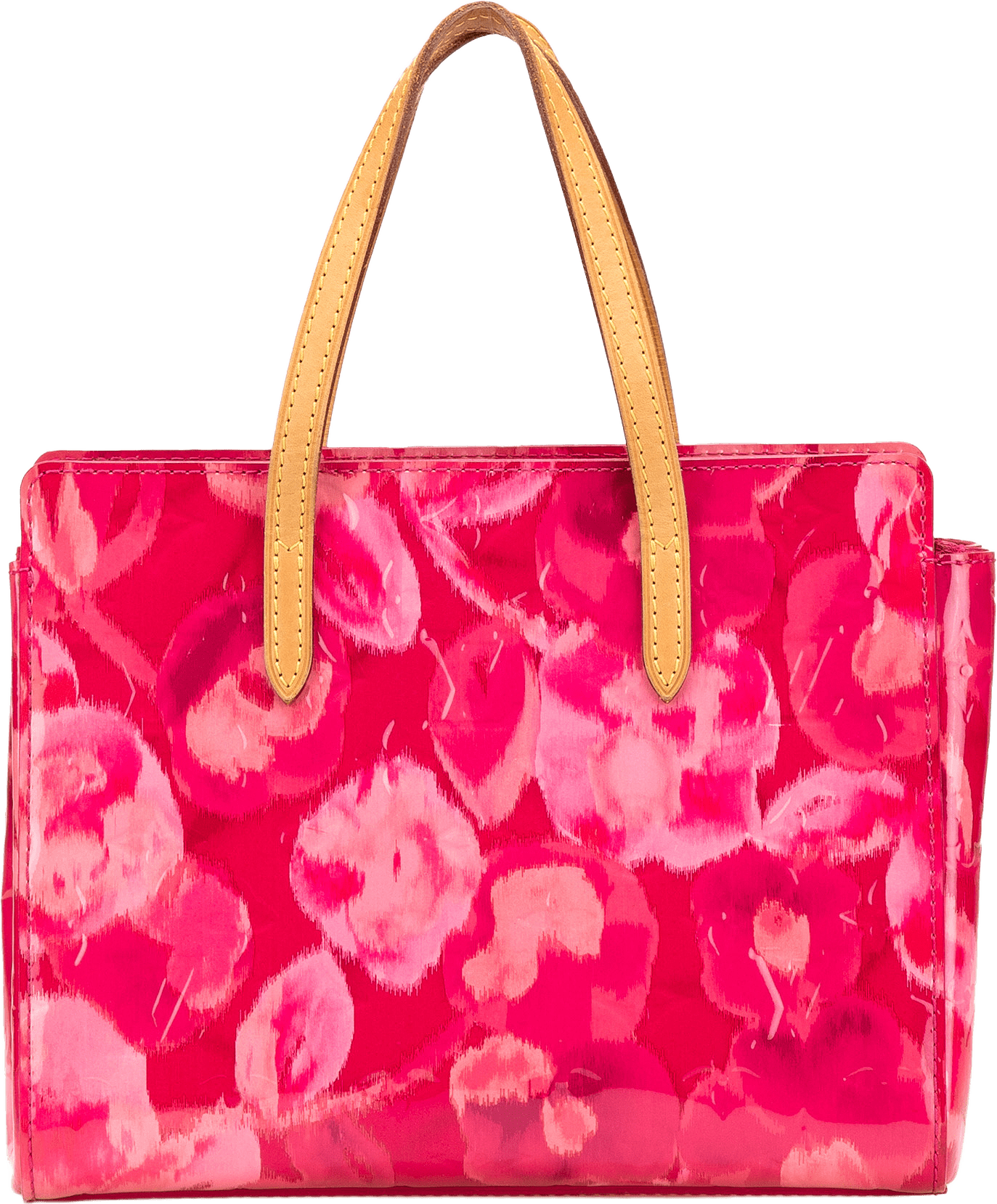 Louis Vuitton Monogram Vernis Ikat Catalina Bb, från Luxclusif, i färgen dark pink.