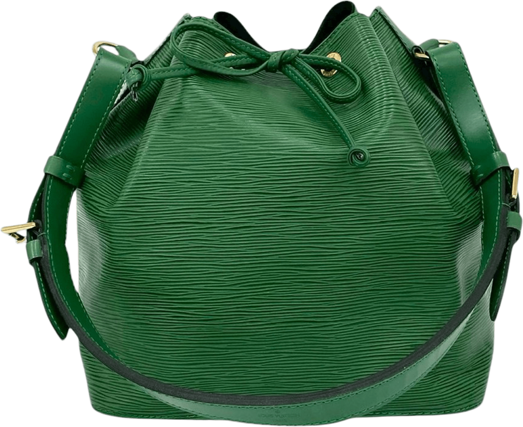 Louis Vuitton Epi Petit Noe, från Luxclusif, i färgen green.