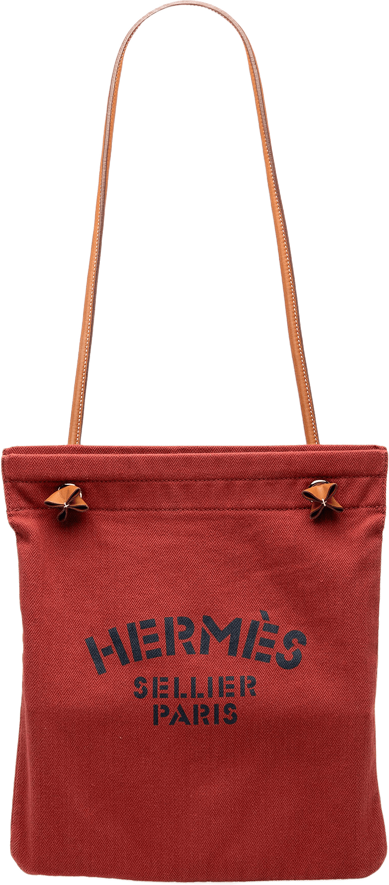 Hermès Toile Aline Grooming Bag Mm, från Luxclusif, i färgen red.