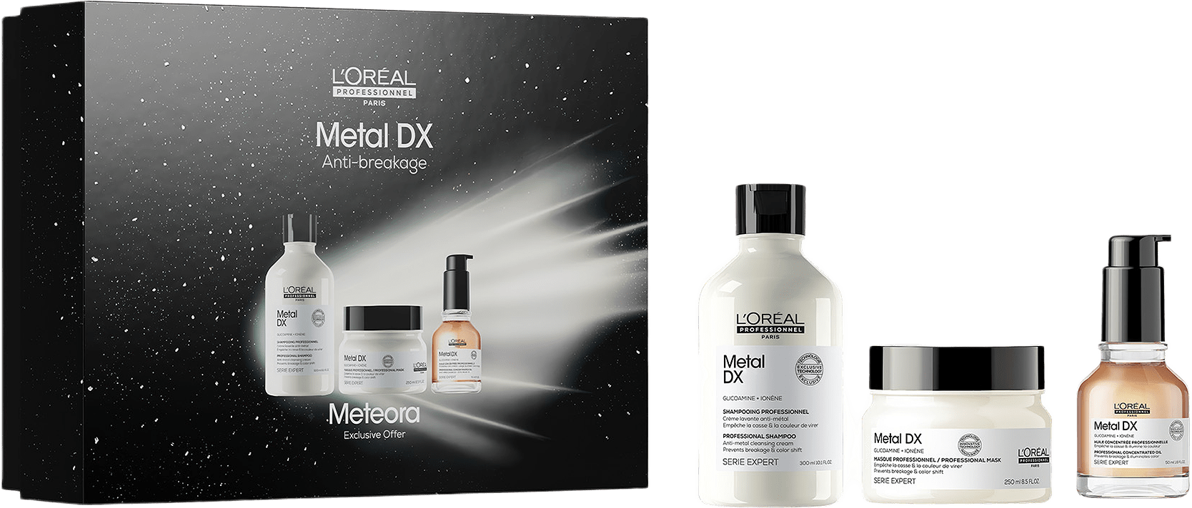 Metal DX Trio Gift Set 2025, från L’Oréal Professionnel.