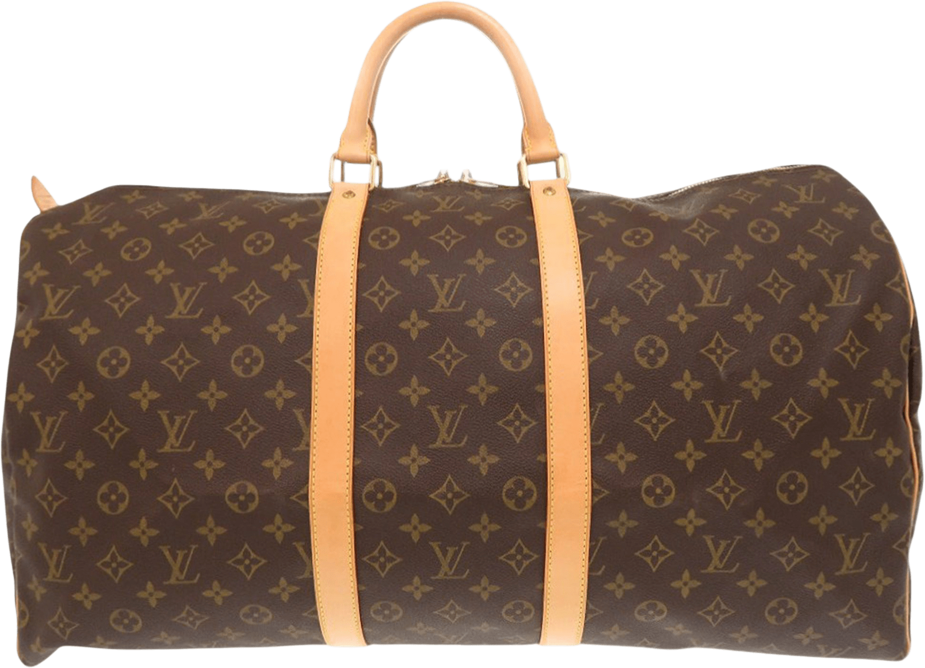 Louis Vuitton Monogram Keepall 55, från Luxclusif, i färgen brown.