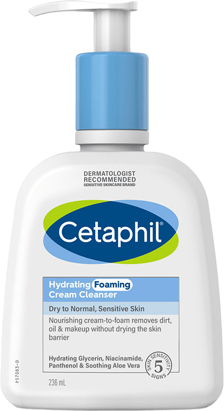 Hydrating Foaming Cream Cleanser, från Cetaphil, i färgen White.