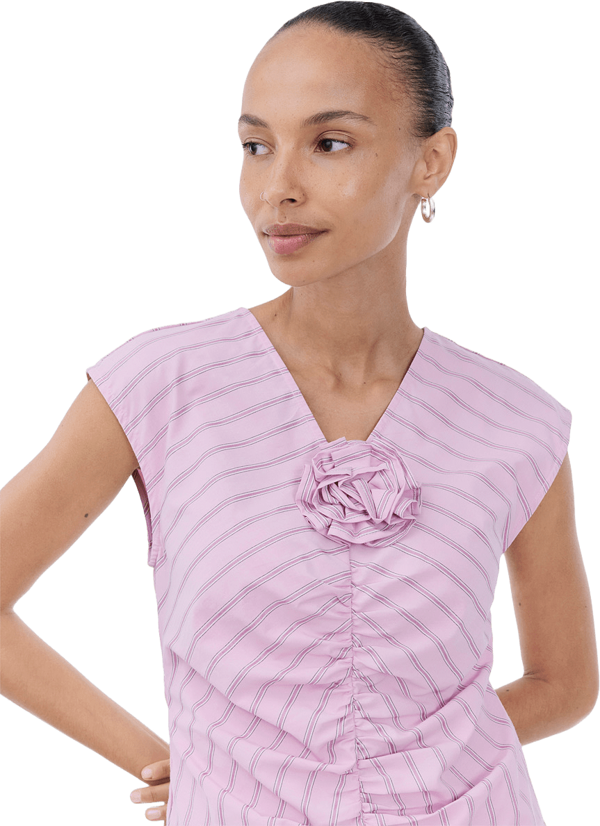 Starleemd Top, från Modström, i färgen pink stripe.