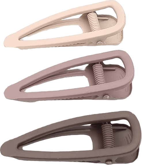 3-pack Små Klämmor 3 Färger, från Complement, i färgen multi.