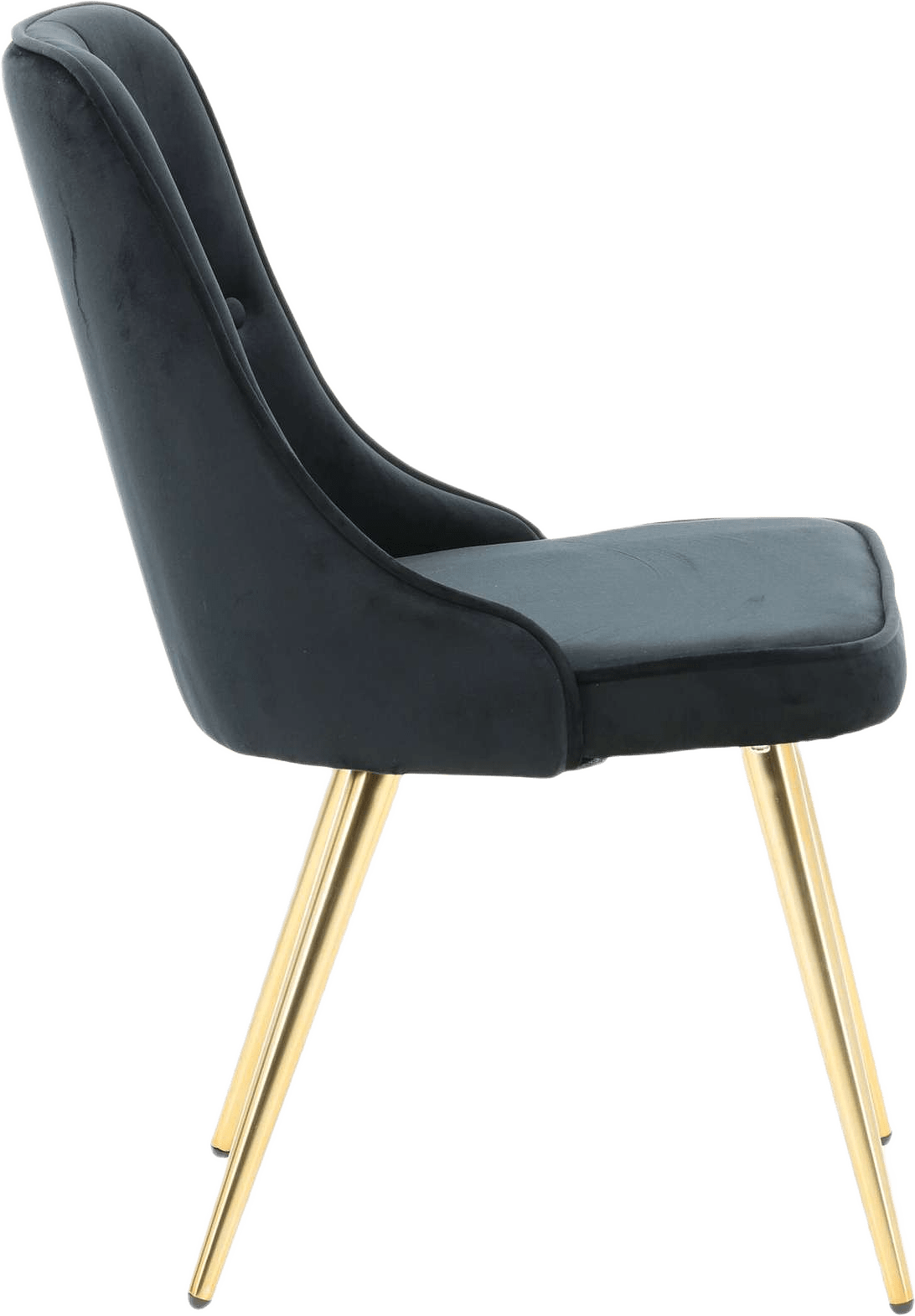 Velvet Deluxe Matstol 2-pack, från Venture Home, i färgen black.