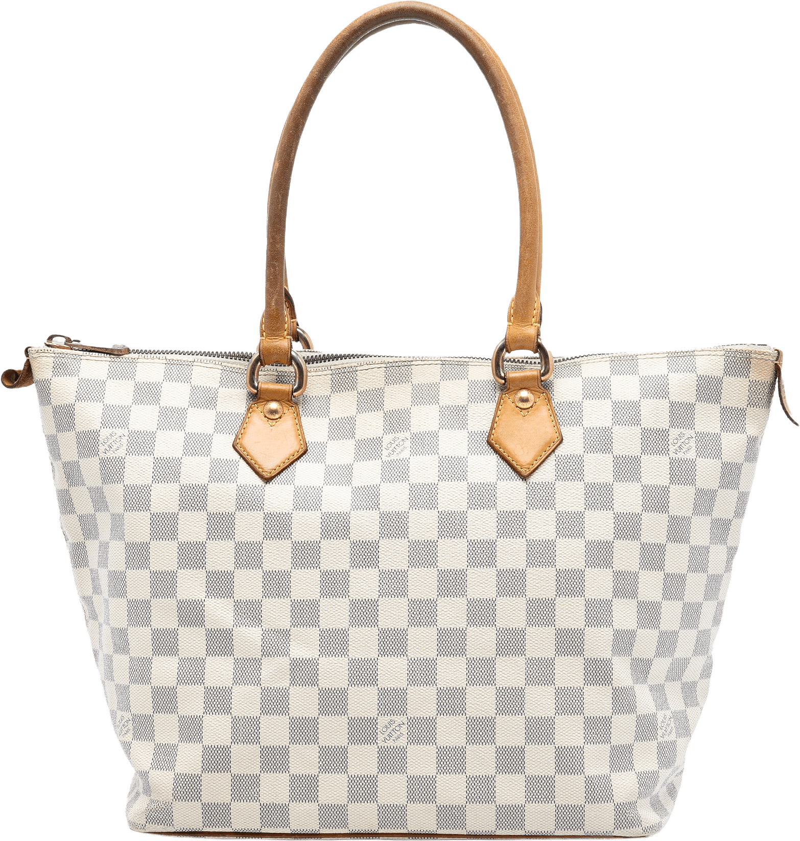 Louis Vuitton Damier Azur Saleya Mm, från Luxclusif, i färgen white.