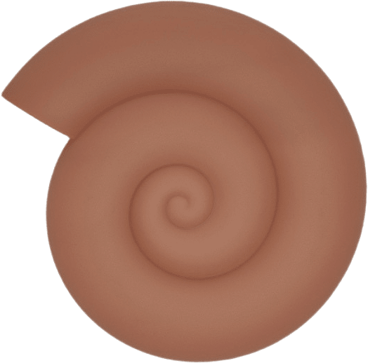 Nautilus Trivet, från OYOY Living, i färgen sienna.