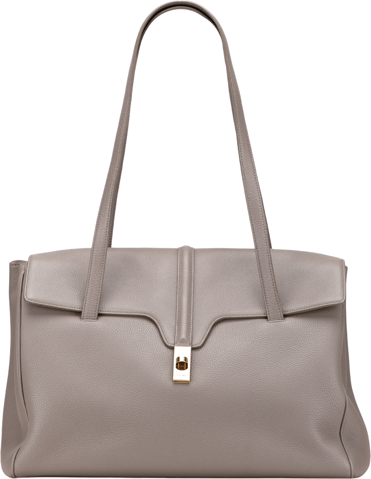 Celine Medium Leather Soft 16 Shoulder Bag, från Luxclusif, i färgen gray.
