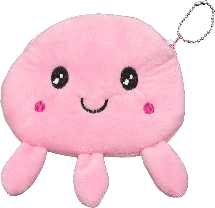 Portmonä - Bläckfisk, från Complement Kids, i färgen pink.