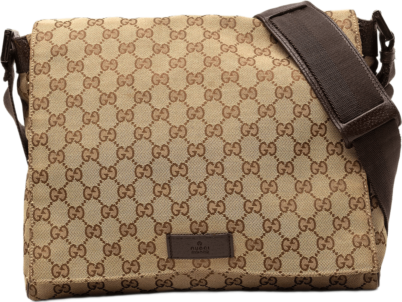 Gucci Gg Canvas Messenger Bag, från Luxclusif, i färgen beige.