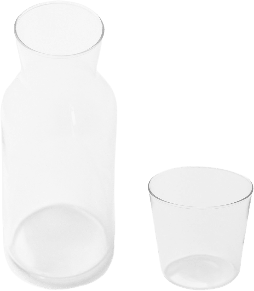 Karaff M Glas 0,9 L, från Created by Designtorget, i färgen klar.