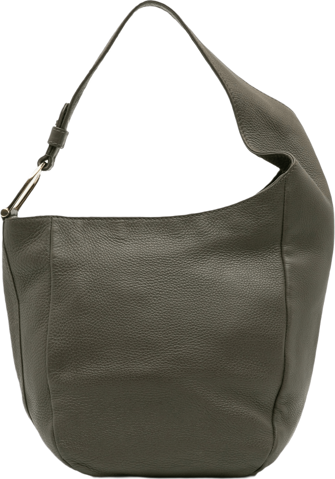 Gucci Leather Greenwich Hobo, från Luxclusif, i färgen gray.