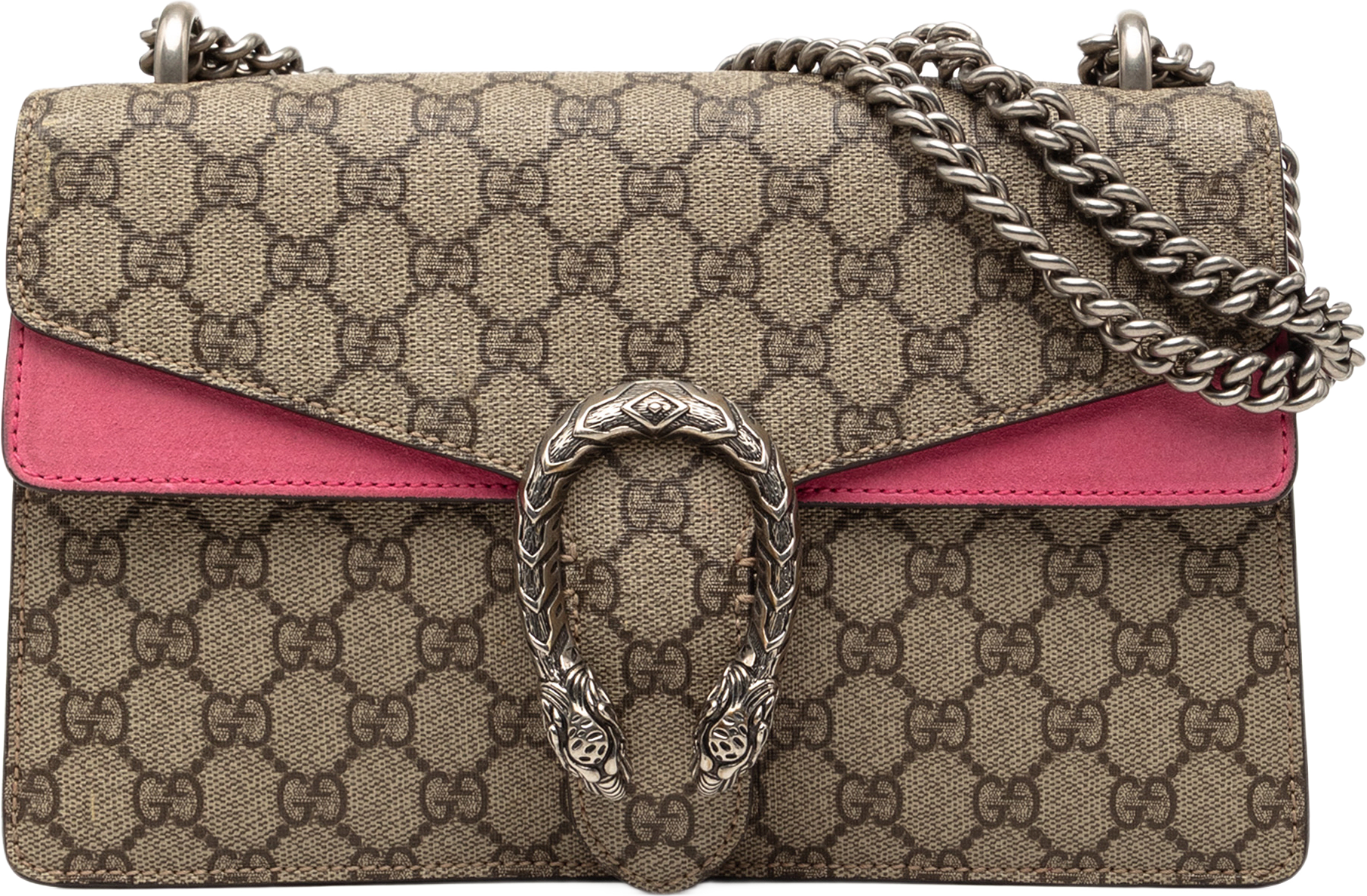 Gucci Medium Gg Supreme Dionysus Shoulder Bag, från Luxclusif, i färgen beige.