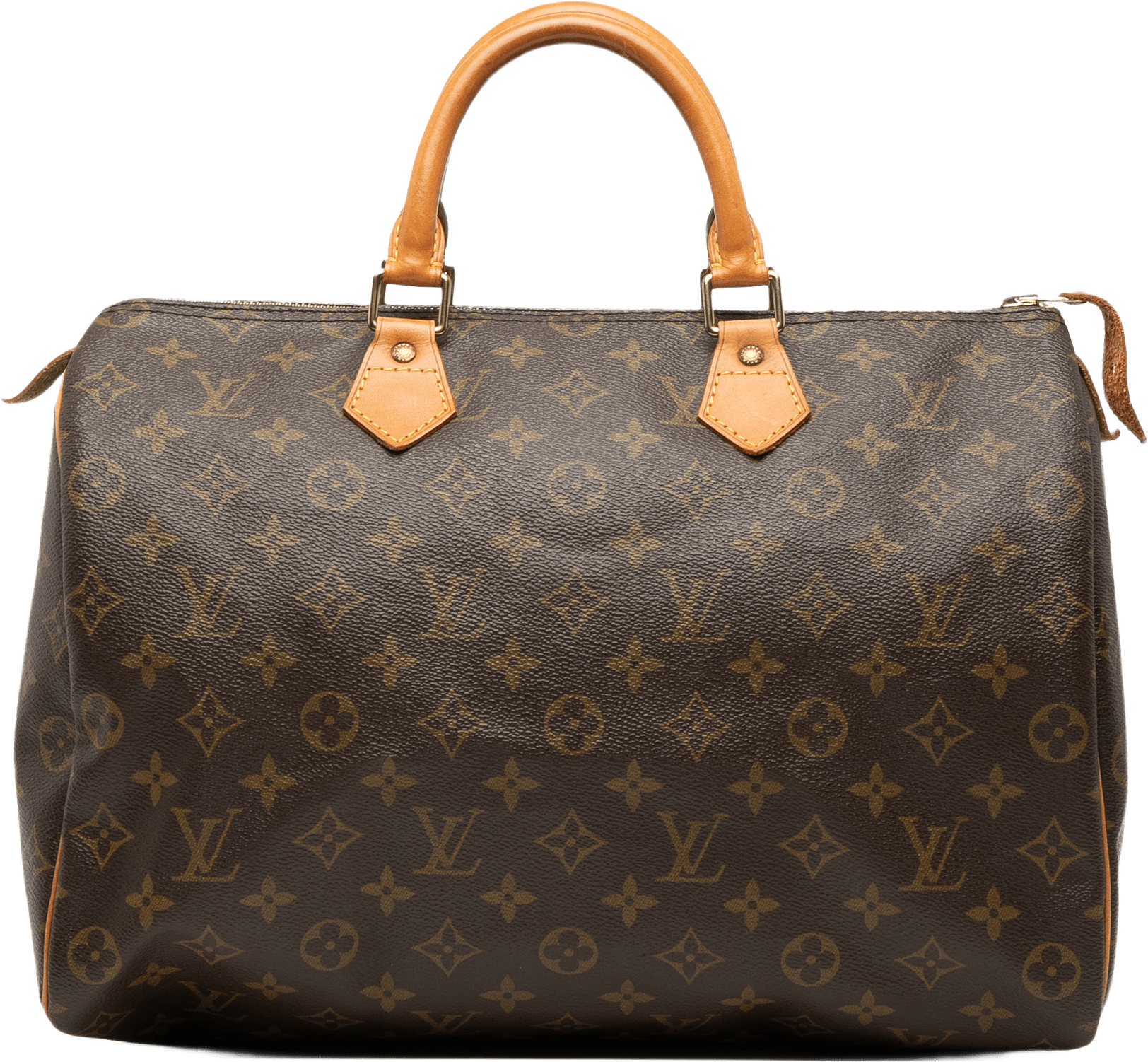 Louis Vuitton Monogram Speedy 35, från Luxclusif, i färgen brown.
